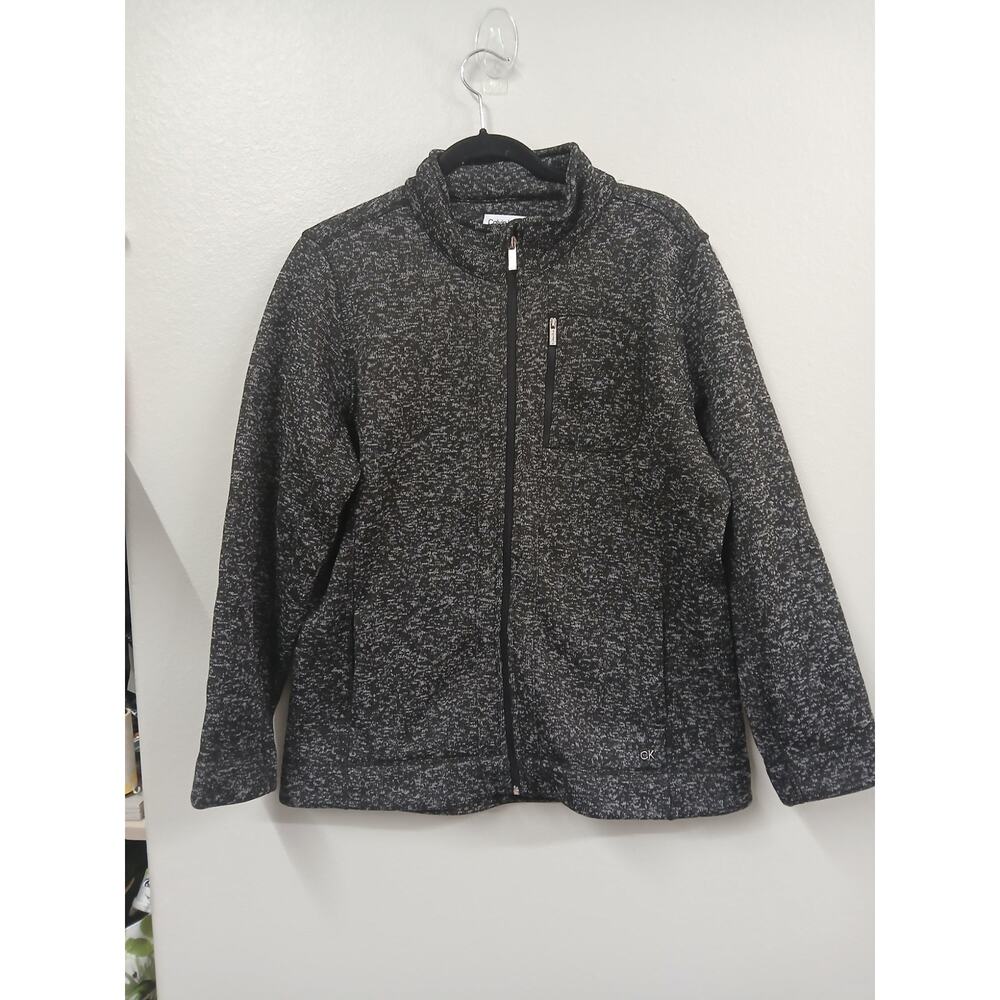 Calvin Klein women's sweater-knit fleece jacket, XL